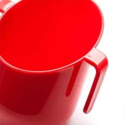 DOIDY CUP KUBEK KRZYWY POCHYŁY KUBECZEK DO NAUKI PICIA  200ml  czerwony